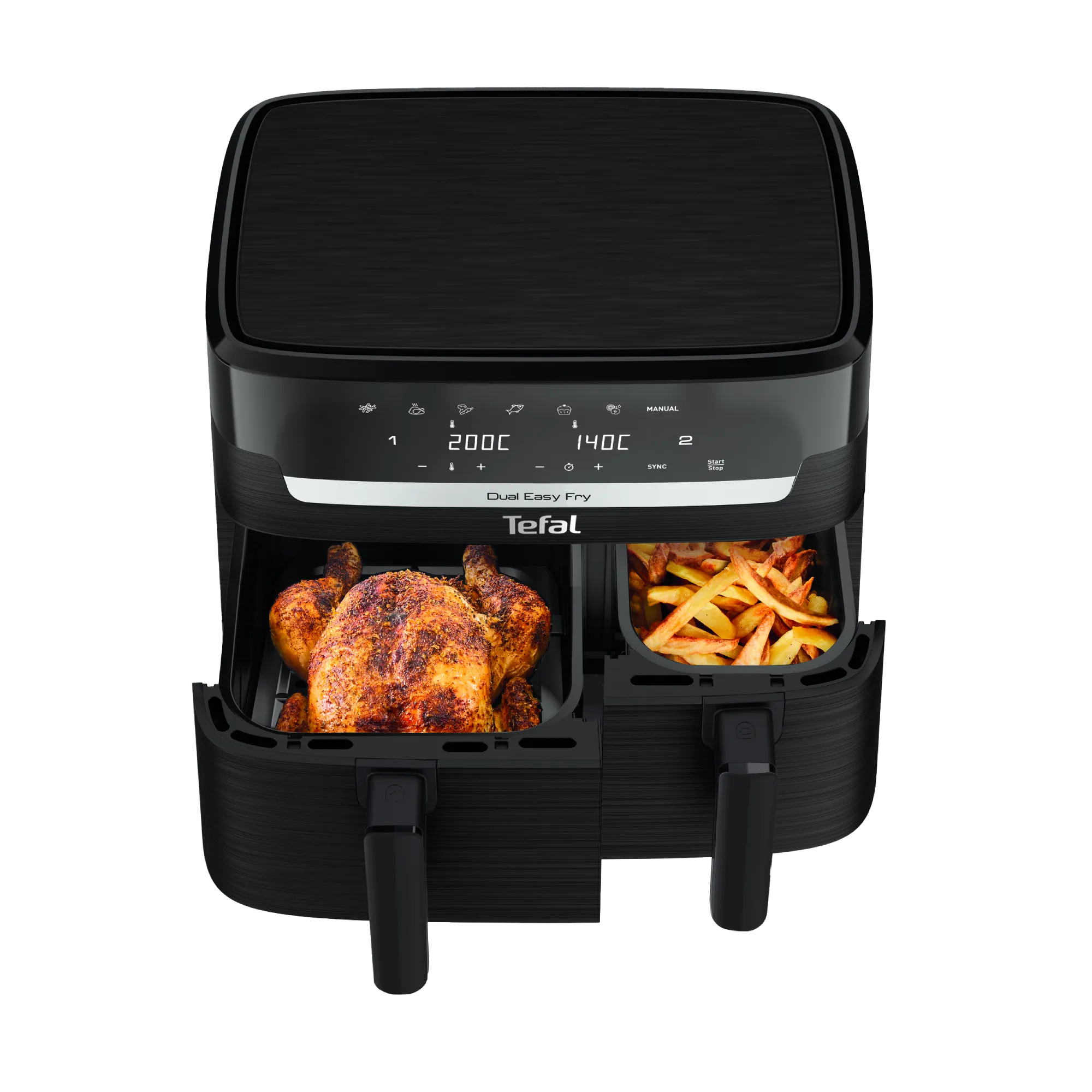 Tefal Dual Easy Fry Essential XXL Air Fryer Black EY901N