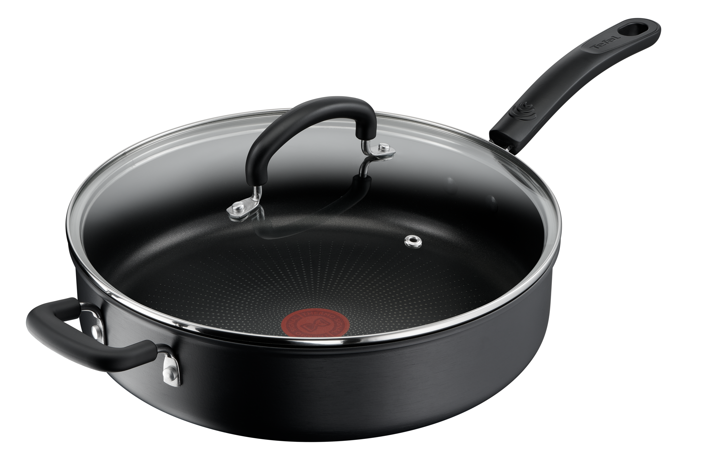 User Manual and FAQs for Tefal Specialty Hard Anodised Non-Stick Sautepan 30cm + Lid