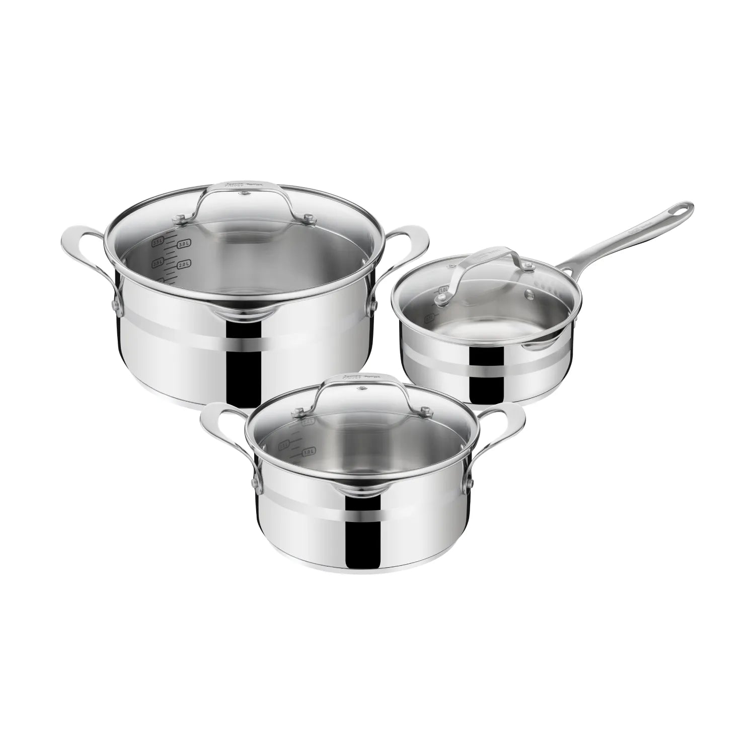 User Manual and FAQs for Jamie Oliver by Tefal Cook Smart Induction Stainless Steel 3pc Pot Set + Lids