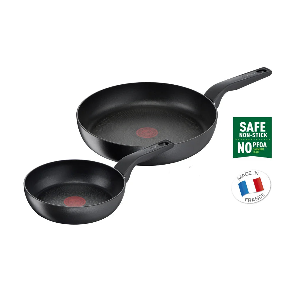 User Manual and FAQs for Tefal Hard Titanium Pro Induction Non-Stick Twin Pack Frypans 24/28cm