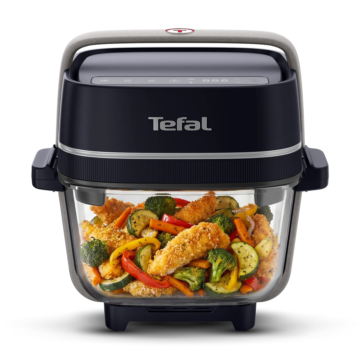 Tefal Crisp & Go Portable Glass Air Fryer Black FB7018