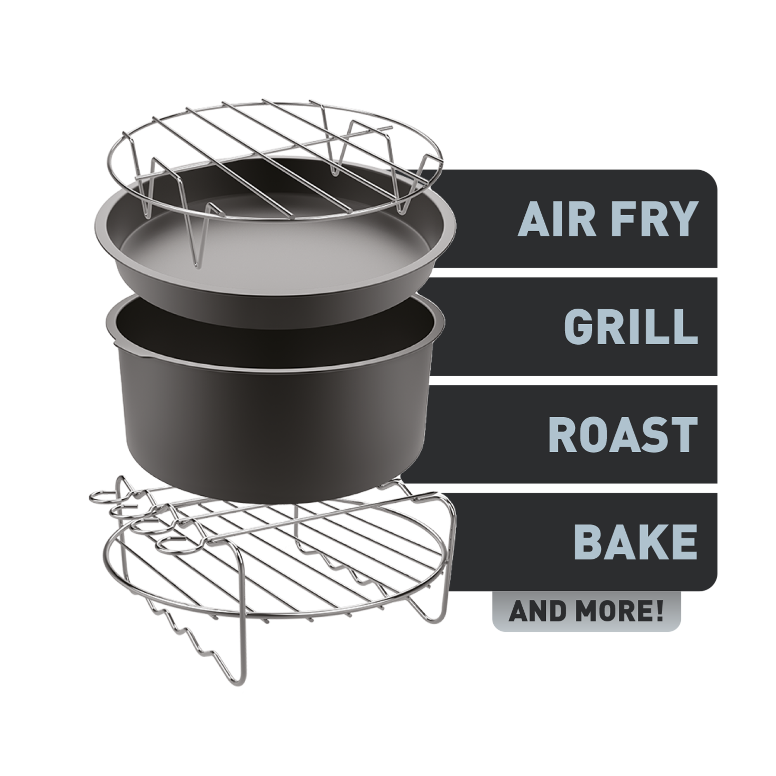 User Manual and FAQs for Tefal Air Fryer Accessory 17cm (Set of 4) - XA1120