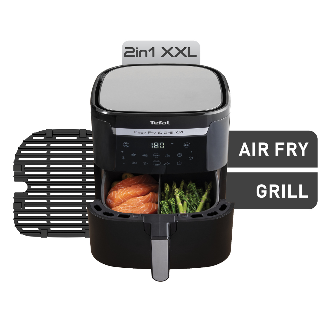 User Manual and FAQs for Tefal Easy Fry & Grill XXL Black Air Fryer EY8018