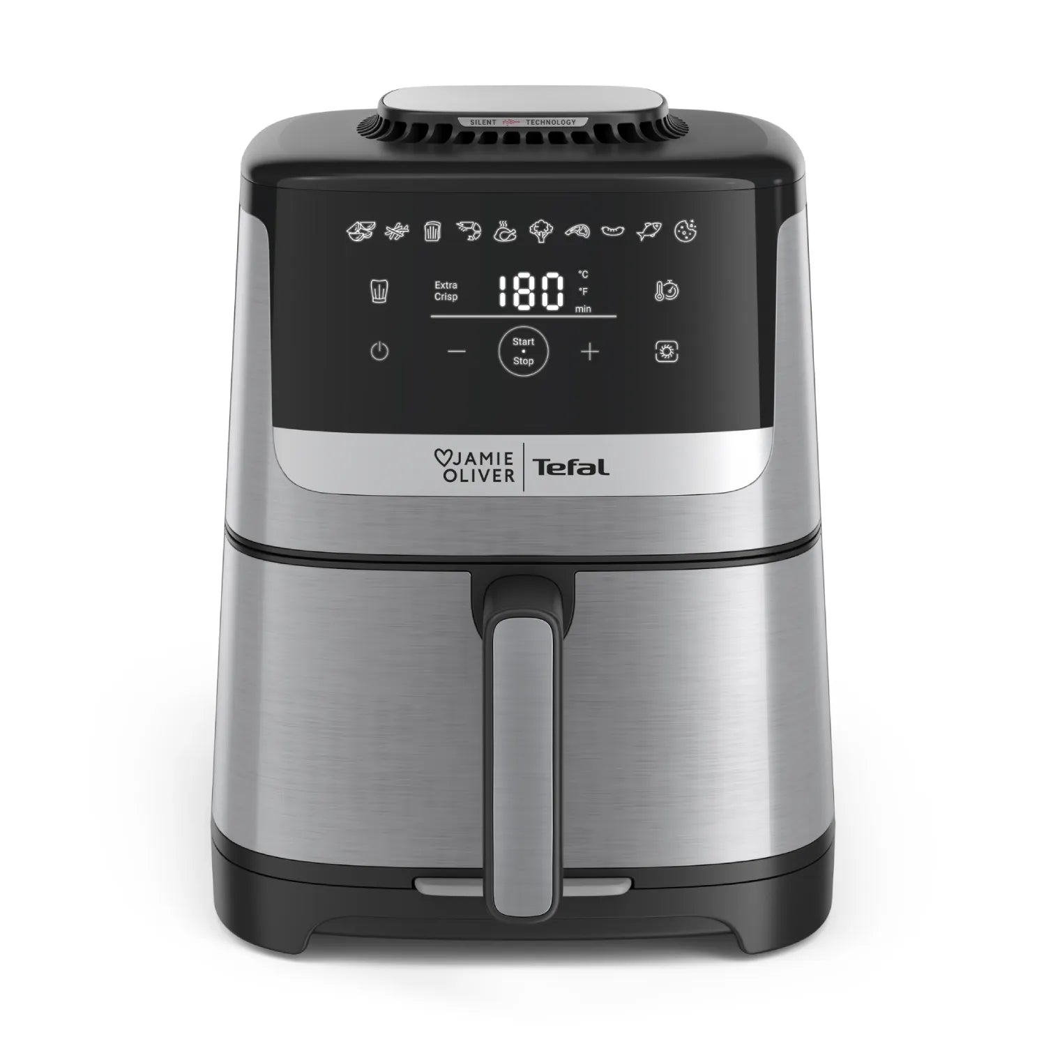 User Manual and FAQs for Jamie Oliver by Tefal Easy Fry Silence Deluxe Air Fryer
