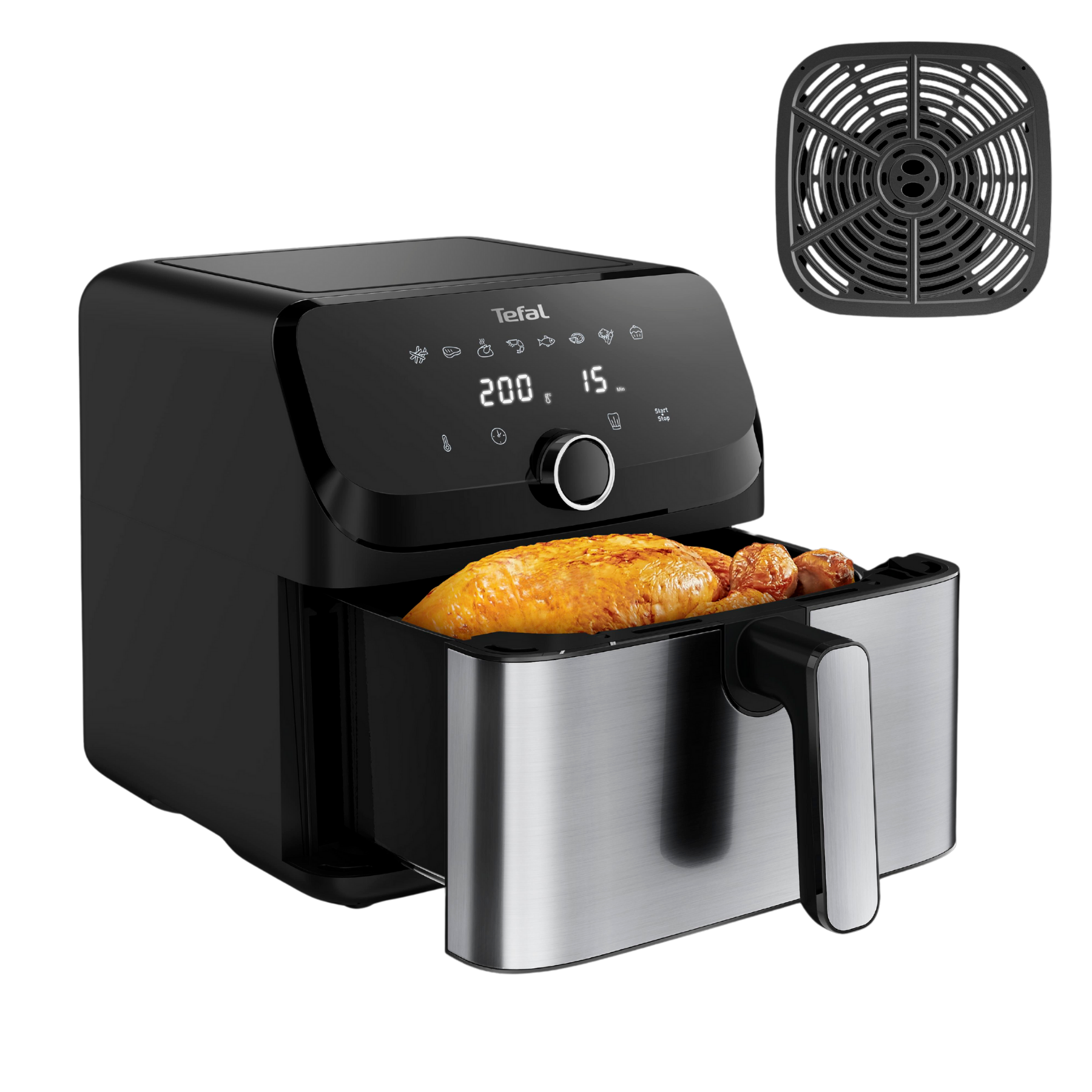 User Manual and FAQs for Tefal Easy Fry Mega 7.5L XXL Air Fryer EY855D