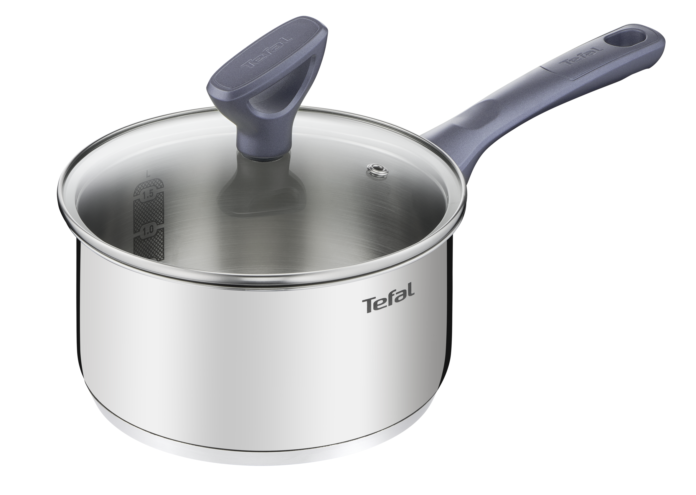 User Manual and FAQs for Tefal Daily Cook Stainless Steel Induction Saucepan 18cm/2.1L + Lid
