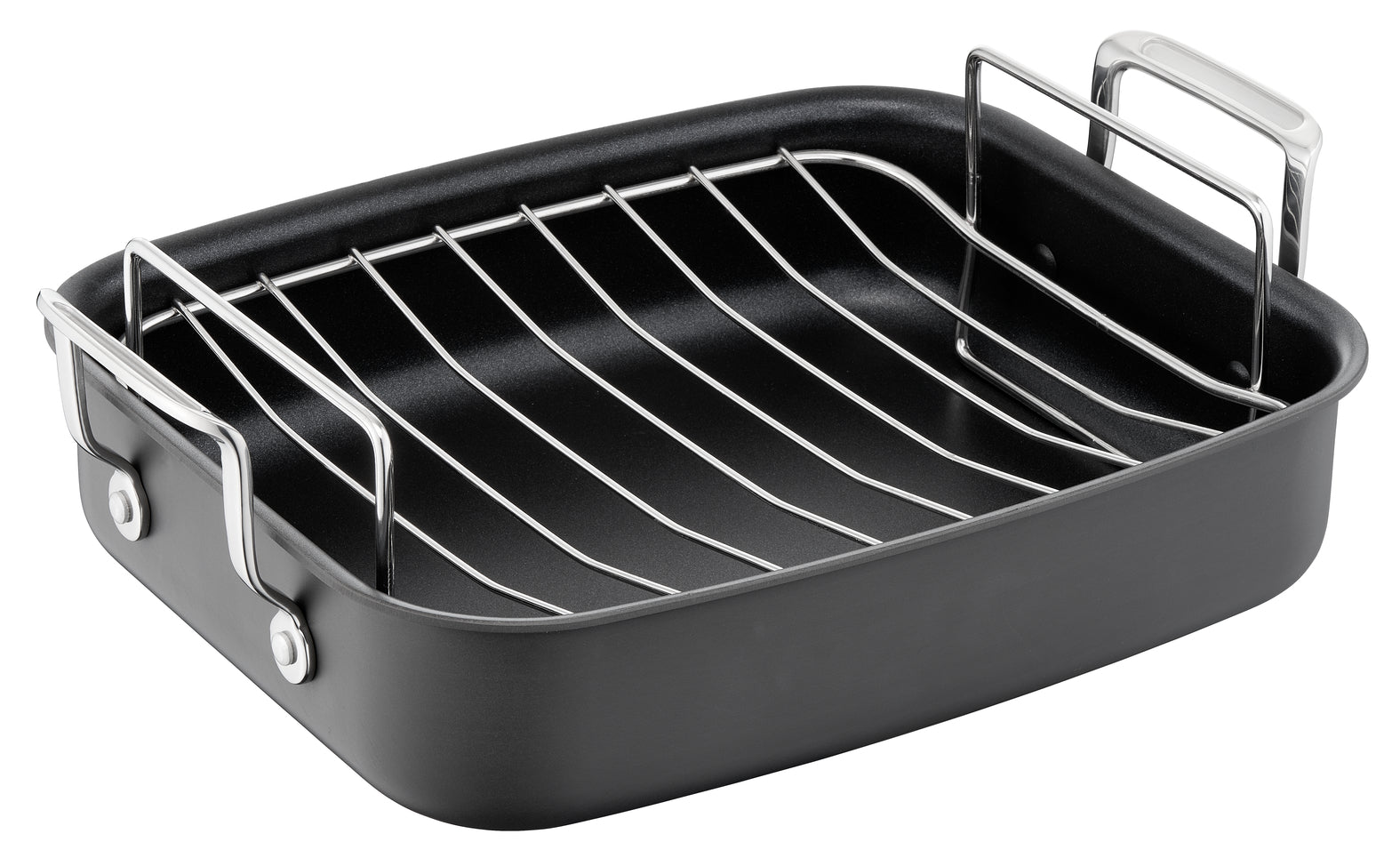 User Manual and FAQs for Jamie Oliver by Tefal Premium Hard Anodised Roaster & Rack 26x32 cm - H9029582